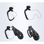 Men Black Chastity Belt Breathable Cock Cage Adult Abstinence Penis Bondage Male Sex Toys Lightweight Chastity Device With Invisible Lock Key Penis Cage Slave Punish Adult Toys For Sm Games Bed L