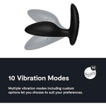 Ditto+ Vibrating Butt Plug | App & Remote Control Vibe For Men, Women & Couples | Vibrator With 10 Modes | Silicone Butt Plug | Waterproof Anal Toy | Rechargeable Adult Sex Toys | Satin Black