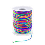 1mm Stretchy Rainbow Elastic String for Jewelry Making and Crafts