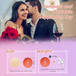 Nipple Vibrator Sex Toys Nipple Clamps Women Sex Toy With 10 Vibration Modes, Mini Adjustable Nipple Clips With Remote Control For Nipple Stimulation, Bdsm Adult For Couples Nipple Stickers Orange