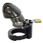Adjustable Plastic Cock Cage For Men Metal Chastity Devices Male Black Chastity Locked Cage Sex Toy For Men Restraints Erection (Adjustable, Black)