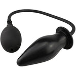 Silicone Adult Sex Toy Expand Inflatable Butt Anal Plug - Body-Safe Medical Grade Waterproof Butt Sex Toy For Male, Female And Beginners (Black Classic Style)