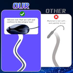 2-In-1 Urethra Sound Vibrator, Penile Plug Trainer For Urethral Stimulation, Male Masturbator Glans Penis Sex Toys, Silicone Adult Toys With 10/20 Vibration Mode, Extend Endurance & Enhance Pleasure