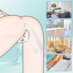 34.24 In Extral Long Anal Plug Tpe Double Heads Analplug Double-Ended Dildos With Different Shape Heads Soft And Flexible Adult Sex Toys For Women Men Couple (Transparent)