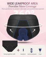 Period Underwear for Women Cotton Heavy Flow Leakproof Briefs 3 Pack