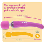 Vibrator, Sex Toys Wand Massager, Adult Toy For Women - G Spot Vibrators, Clitoris Stimulation, Dildo, Water-Resistant, Wireless, 20 Vibration Modes & 8 Speeds (Large, Pink)