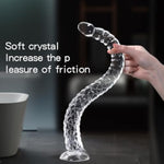 15.51 Inch Super Long Dragon Scale Texture Dildos - Jelly Material Clear Dildo Large Buttplug, Long Anal Dildo, Prostate Stimulation Toy G-Spot Anal Stimulation