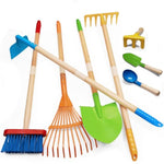 8Pcs Kids Gardening Tools, Kids Rake And Shovel Set, Toddler Outdoor Yard Tools, Garden Toys Gifts For Boys Girls Age 3 4 5 6 7 8 Years Old