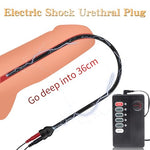 Male Penis Plug Urethral Vibrator Electroshock Silicone Urethral Dilator Stimulates Urethral Masturbation Sex Toys