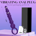 8 Inch Vibrating Anal Beads Butt Plug Anal Toys, Prostate Massager