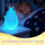 12Pcs 3D Printed Dragon Eggs With Dragons Inside, Mini Egg Set, Articulated Crystal Dragon Fidget Toys For Kids, Glow In The Dark Dragon Toys - Stuff Fun Gift For Kids Boys Girls