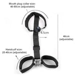 Sexy Mouth Ball Gag, Silicone Mouth Gag For Bed Role Play, Bdsm Gags & Muzzles With Sex Bondage Restraints Straps Cuffs, Sex Toy Accessories For Adults Couples