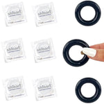Elastomer Cock Ring For Men (3 Pack), Male Condoms 6 Count Bundle