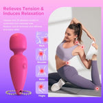 Sex Toy Mini Vibrator Wand, Adult Sex Toys For Women Bullet Vibrator Clitoris Stimulation 10 Patterns Rechargeable Quiet Waterproof Vibrators, Women Adult Sex Toys & Games Juguetes Sexuales (Pink)