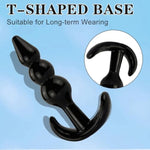 4Pcs Silicone Anal Butt Plug Set, Silicone Butt Plugs Sex Toy Anal Training Kit- G Spot Anal Sex Adult Toy For Premium Training Sets, Sex Toys For Couples (Back, A1)