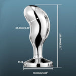 Anal Dilator Sex Toys For Massage Prostate Stainless Steel Anal Plugs For Anal Training Beaded Butt Plugs For Men And Women (L)