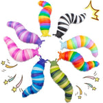 8 Pcs Fidget Toys Slug For Adults Anxiety Sensory Toys For Party Favors Toddler Fidget Toys Age 3-4 Adhd Autism Toys For Anxiety Stress Christmas Stocking Stuffers Gifts For Boys Girls