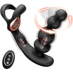 Sex Toys For Men, Anal Vibrator Prostate Massager With Cock Ring, Male Sex Toys With 3 Rotating & 10 Vibrating Modes, Butt Plug Anal Beads For Adult Couples With Remote