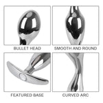 Anal Plug Beginner Set 2Pcs Set Anal Trainer Kit Metal Butt Plug G Spot Anal Sex Adult Toy For Beginner Adult Unisex Women And Men Couple Adult Gay Anal Plugs Woman Men Sex Gifts Things Large/Small