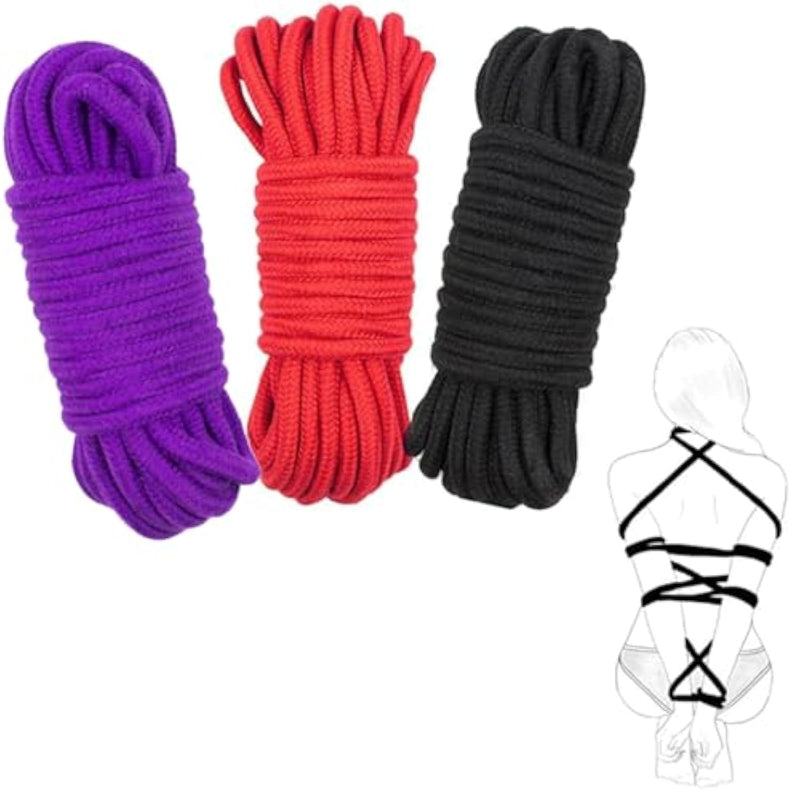Bondage Restraints Sex Rope Bdsm Kit For Women Sex Toys, 3Pack Bdsm Bondage Rope Adult Sex Toys, Cotton Sex Rope Bdsm Toys Sex Kit Bondage Gear & Accessories, Sex Restraints Adult Toys For Women Men