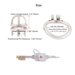 Male Chastity Device Stainless Steel Small Ergonomic Design Stealth Lock For Adults Solitary Extreme Confinement Cage B955 55Mm