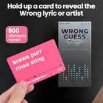 ATG Wrong Guesses Music Card Game - Guess The Song or Artist | 500 Absurd Song Cards for Family Party, Karaoke Night | Fun Teen & Adult Music Games for Groups
