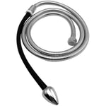Silicone Metal Bullet Hollow Douche For Men And Women Anal Plug Anal Douche Enema With Stainless Steel Water Pipe Adult Sex Toys