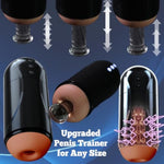 20 Sucking 20 Vibration 4 Lang Voices Brown Automatic Male Masturbator Sex Toys Penis Pump For Men Upgraded Blowjob Toy Hands Free Pocket Pussy Male Stroker Adult Male Sex Toys 3D Realistic Textured