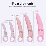 Silicone Pelvic Floor Muscle Exerciser Trainer Set - Pink