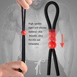 Adjustable Cock Ring Set Love Rings Basic Penis Ring Sex Toys,3 Pcs Rope Ring,Silicone Delay Resistance Penis Exercise Ring/Sports Ring,Adult Sex & Games Ring Penis Cock Ring For Man Or Couples