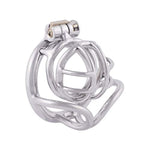 Chastity Locked Breathable Stainless Steel Male Chastity Device Mens Sexual Health Sm Penis Exercise Sex Toys B450 (1.97 Inch/ 50Mm)
