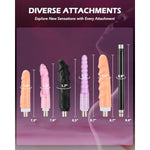 Automatic Sex Machine, Thrusting Dildo Machine With 6 Attachments & 3Xlr Connector For Women Men, Adjustable Adult Sex Toys Love Machine For Vaginal Anal Massage Masturbation