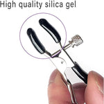 Adjustable Metal Nipple Clamps Entertainment Clip For Women Rj1166 Non-Piercing Nipplerings Clip On Nipple Rings Decorative Clip For Clothing Accessories (Black-R2)