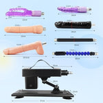 Sex Machine Thrusting Dildo Machine For Women And Men,Automatic Sex Machine With Dildo,3Xlr Connector Love Machine With 7 Attachments Adult Sex Toys Machine Devices