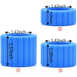 Penis Ring For Men - Ball Stretcher Glans Ring Blue Silicone Stretchy Cock Ring For Harder Longer Stronger Erections - Erection Enhancing Sex Toy - 3 Lengths