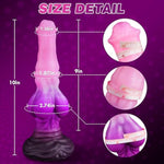 10" Huge Horse Monster Dildo, Large Dragon Fantasy Knot Thick Anal Silicone Dog Giant Knotted Alien Animal Dildo With Suction Cup, Prostate G-Spot Adult Sex Toys For Men Women