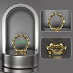 Adjustable Cock Ring Stainless Steel Crown Shape Penis Ring For Delay Ejaculation Lasting Erection Bondage Sex Toys For Men (M)