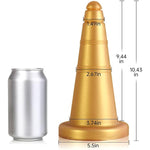 Super Soft Liquid Silicone Anal Plug Ice Cream Cones Exterior Design Adult Toy Vaginal Massage Prostate Stimulation Double Use Butt Plug For Man Woman Couple Masturbation Dildo Sex Toy (L)