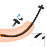 Thread Urethral Sounds Adult Sex Toy Silicone Penis Plug Urethral Dilator Set For Advanced Player Dilator Prostate(Black,6Mm)