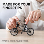 2 Pcs 1:18 Scale Mini Diecast Mountain Bikes, Black Desktop Decor