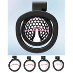 Small Sissy Chastity Lock Resin Male Chastity Device Honeycomb Chastity Device With 4 Penis Rings Bdsm Penis Cage Sex Toys For Couples (White, Arc Ring)
