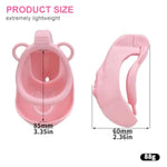 Pink Resin Chastity Cage With Anal Plug - Male Chastity Lock Devices With 4 Rings, Bdsm Sissy Adult Sex Toys For Male Penis Cage And Unobtrusive (Pink, 88G)
