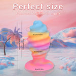 5.27In Luminous Silicone Plug Prostate Massager Big Butt Plug Wearable Giant Anal Fantasy Toy, Butt Plug Anal Stretcher Trainer For Advanced Men Women Couple Gay?Colorful?