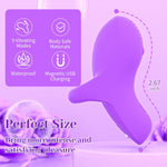 Rechargeable Finger Vibrator – 9 Modes G-Spot & Clitoral Stimulator for Women