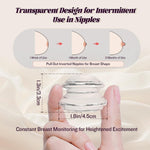 Nipple Suckers Clamps for Women, Transparent Silicone Nipple Suction Sex Toy