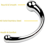 Dual-Ended Metal Massage Wand – G-Spot & Anal Stimulator for Women and Men