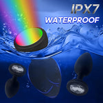 Remote Control Anal Plug Set – 3-Piece Vibrating Butt Plugs with 10 Modes & LED Light