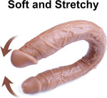 20.5" Extra Long Double-Ended Dildo – Thick, Realistic Design for Advanced Users