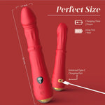 4-in-1 G-Spot Thrusting Vibrator – Powerful Dildo for Clitoral, Anal & Full Body