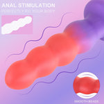 6.3'' Silicone Anal Butt Plug with Suction Cup, G-Spot & Prostate Stimulator